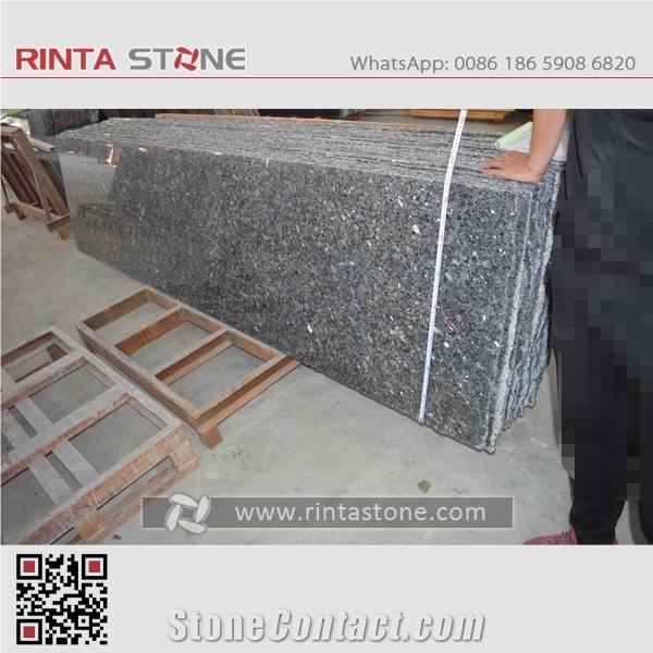 Silver Pearl Blue Granite Norway Labrador Tx Larvik Blue Pearl #5 Natural Stone Big Slab Tile Wall Cladding Countertop