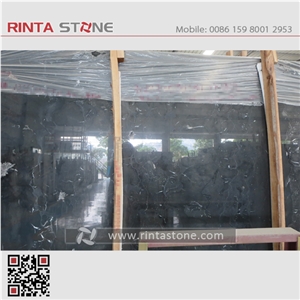 Swan Black Marble China Natural Stone Big Slabs Tiles
