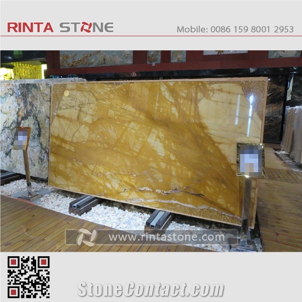 Yellow Siena Royal Brocatello Marble Gangsaw Slabs