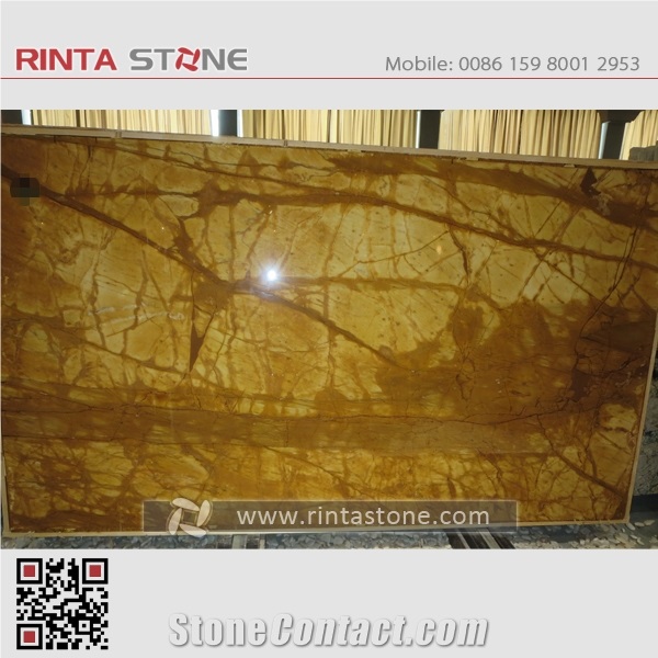 Yellow Siena Royal Brocatello Marble Gangsaw Slabs