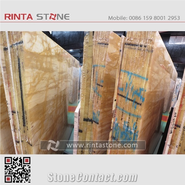 Yellow Siena Royal Brocatello Marble Gangsaw Slabs