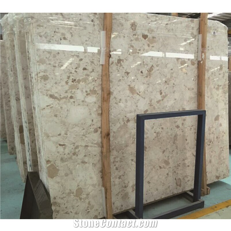 Pearl Beige Marble Slabs & Tiles Wall Floor Decorative Stone