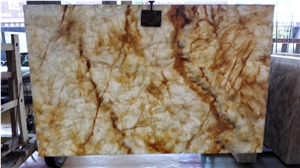 Polished Natural Stone China Quarry Manufactory Golden Yellow Onyx Slabs & Tiles, Exclusive Product, Wall and Floor Cladding Covering