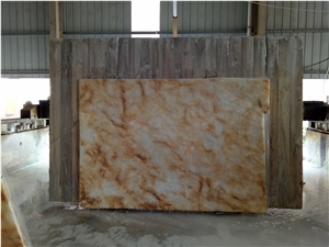 Polished Natural Stone China Quarry Manufactory Golden Yellow Onyx Slabs & Tiles, Exclusive Product, Wall and Floor Cladding Covering