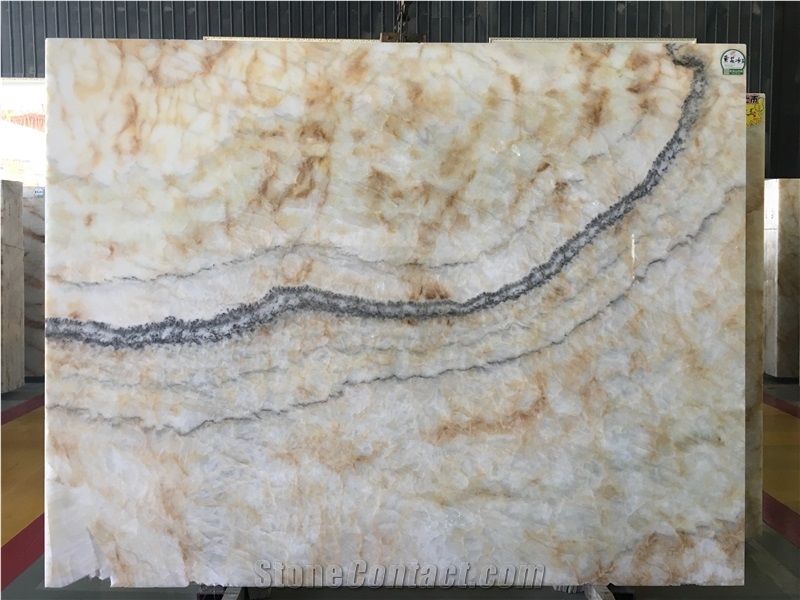 Polished Natural Stone China Quarry Manufactory Golden Yellow Onyx Slabs & Tiles, Exclusive Product, Wall and Floor Cladding Covering