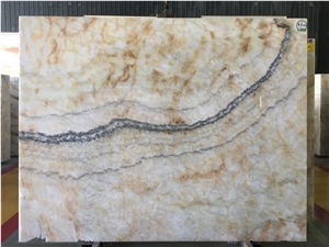 Polished Natural Stone China Quarry Manufactory Golden Yellow Onyx Slabs & Tiles, Exclusive Product, Wall and Floor Cladding Covering