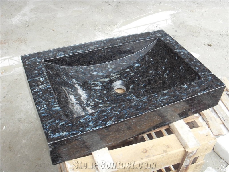 Blue Peal Granite Basins,Rectangle Sinks,Bathroom Vessel Sinks,Wash Bowls