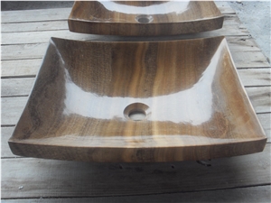 Brown Wooden Marble Sinks,Vessel Sinks,Bathroom Basins,Wooden Marble Sinks,Hotel Wash Basins