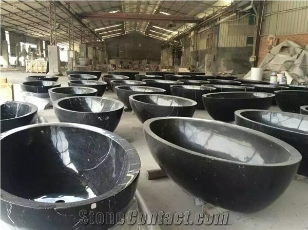 Nero Marquina Bath Tubs, Custom Bathtub
