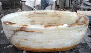White Onyx Bathtubs,Natural Stone Bathtub,River Stone Bath Tubs