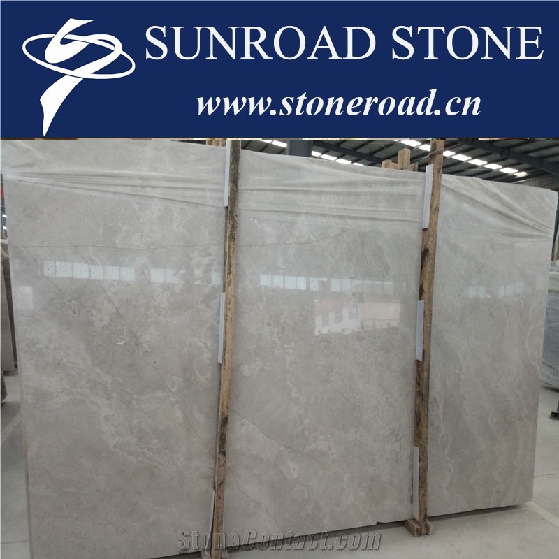 Wooden White Cross Cut / Light Grey & Cream Limestone Slabs &Tiles