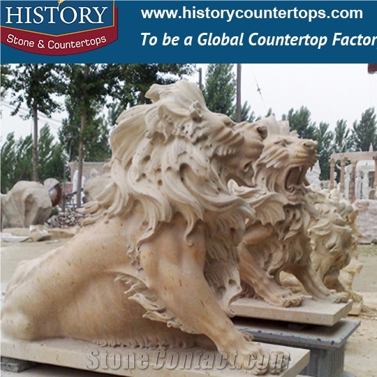 Historystone Large Animal Sculptures in the Gardens with Exquisite Craft