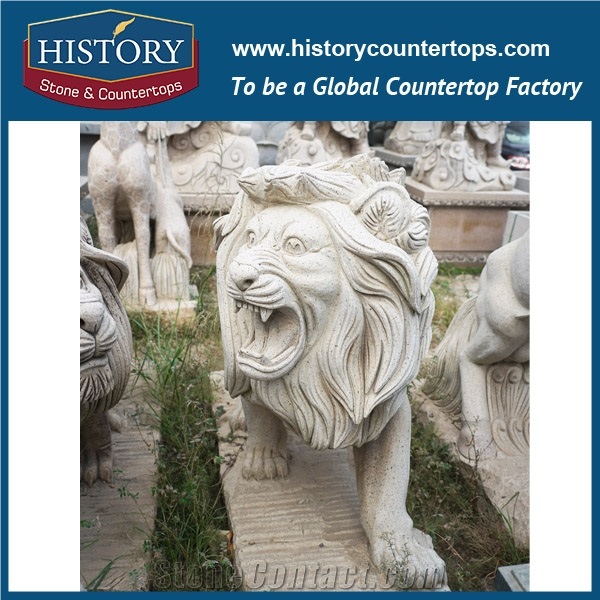 Historystone Large Animal Sculptures in the Gardens with Exquisite Craft