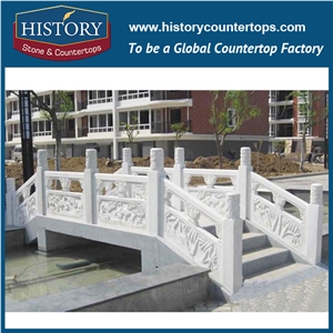 Historystone Marble with Roman/Sculptured Flower Columns and Specail Column Tops