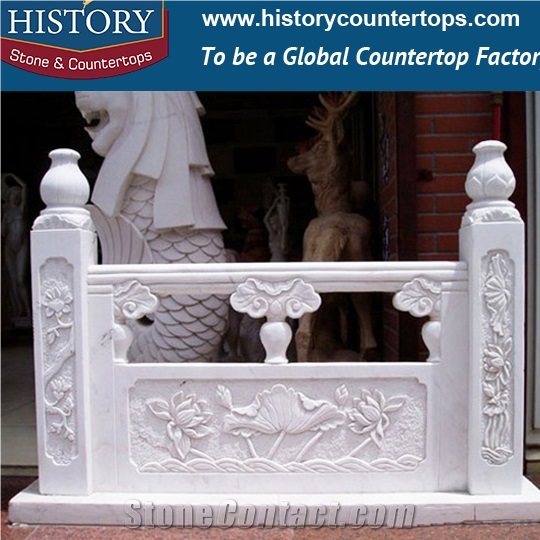 Historystone Roman Columns in Pavilion/ Palace or Formal Occation Ia Natural Marble