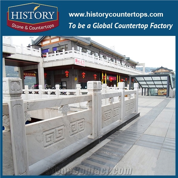 Historystone Roman Columns in Pavilion/ Palace or Formal Occation Ia Natural Marble