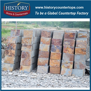 Historystone Rust Slate Wall/Floor Tiles Covering Outdoor and Indoor Withing French Pattern