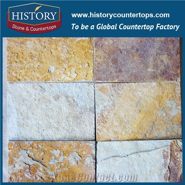 Historystone Rust Slate Wall/Floor Tiles is Natural Stone Flooring French Pattern