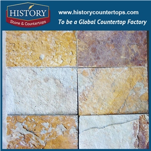 Historystone Rust Slate Wall/Floor Tiles is Natural Stone Flooring French Pattern