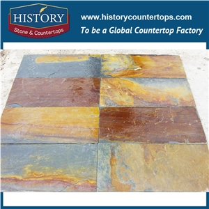 Historystone Slate Stone Floor Covering Withing French and Versailles Pattern