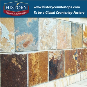 Historystone Slate Stone Floor Covering Withing French and Versailles Pattern