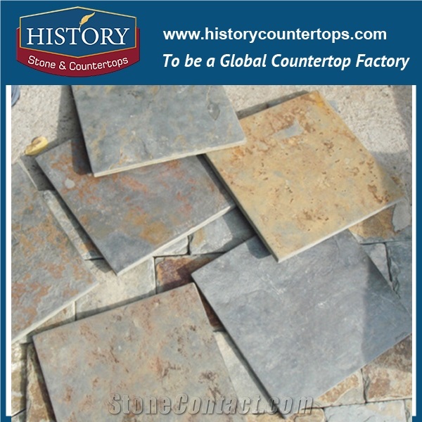 Historystone Slate Stone Floor Covering Withing French and Versailles Pattern
