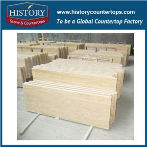 Historystone Travertine Slabs Cutting to Tile Tops, Wall/Floor Tiles is Natural Stone