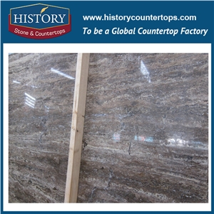 Silver Grey Travertine Slab and Tile
