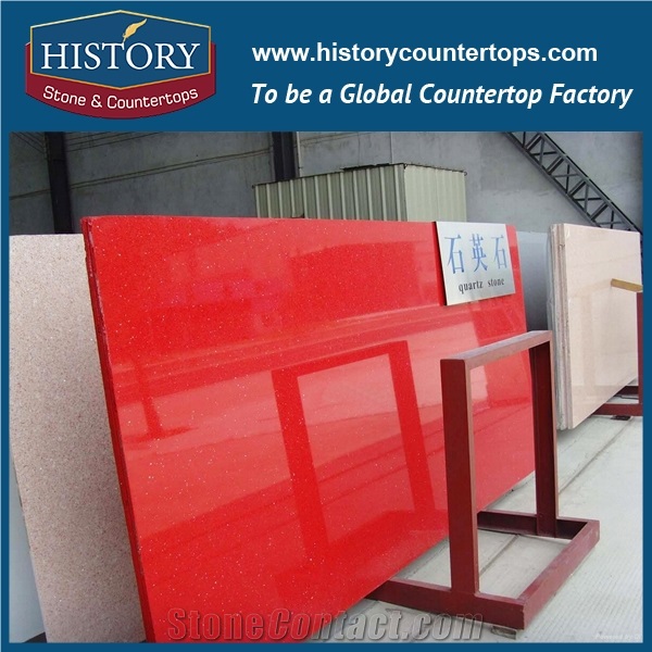 Solid Surface Engineered Stone Slabs for Home Decoration, Hot Selling Quartz Slabs for Kitchen Countetrop and Vanity Top and Bar Top