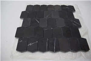 Direct Factory 2 Inch Mosaic Floor Tiles Bulgaria Gray Marble Mosaic