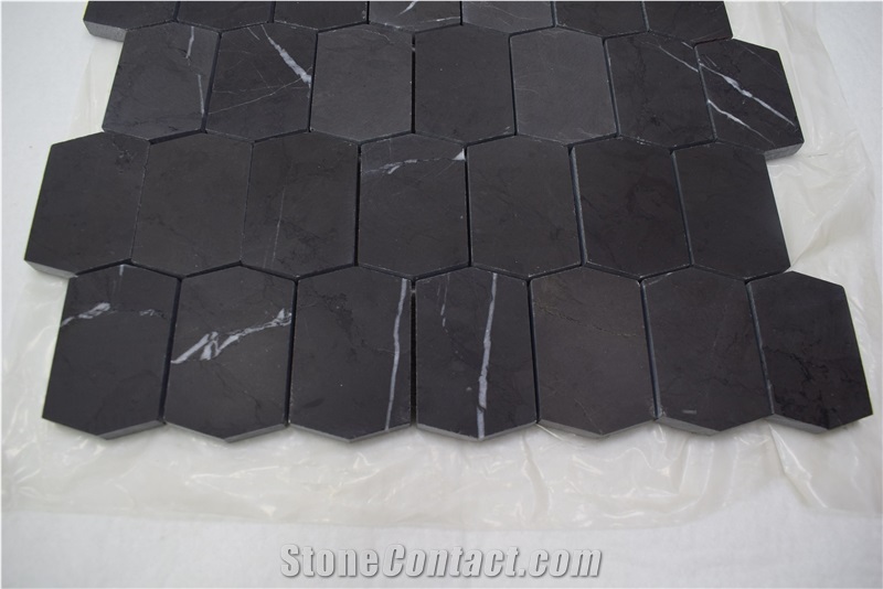 Direct Factory 2 Inch Mosaic Floor Tiles Bulgaria Gray Marble Mosaic