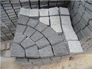 Granite on Net G603 Granite Pavers, China Grey Granite