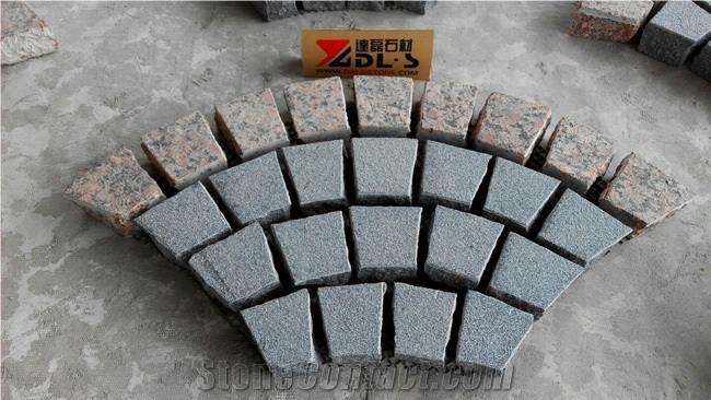 Granite on Net G603 Granite Pavers, China Grey Granite
