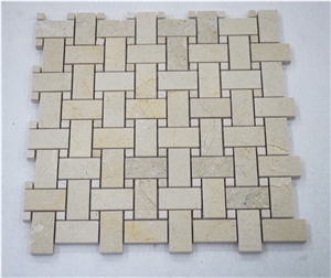 Home Decoration Marble Tiles Hexangon Stone Beige Mosaic for Wall Tiles