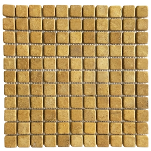 Inca Gold Limestone Mosaic Tiles