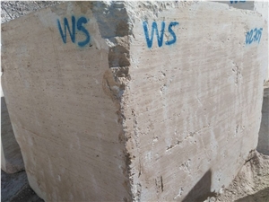 Vein Cut Travertine Block W Select