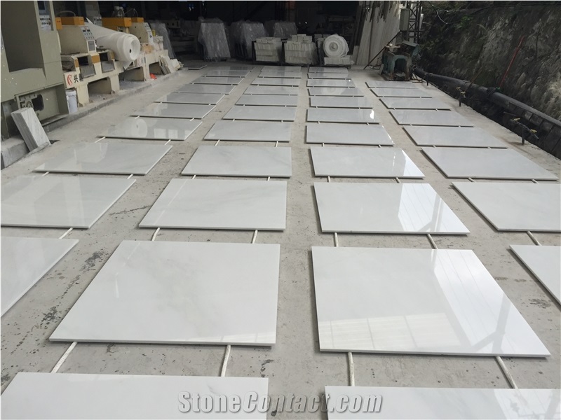 China Natural Han White Marble/M5101/Sichuang Fangshan Jade Han Marble Polished Cut-To-Size Tiles, Indoor Wall Cladding/Floor Covering/Skirts/Projects