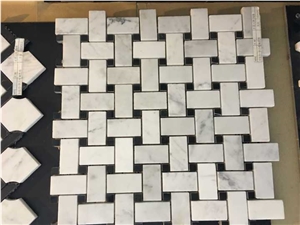 Polished Mosaics Mixed with Multicolor Marble,Type No. Bc-Mc1206,Can Be Made Of White and Black Marble,White and Grey Marble, Accept Customized Colors