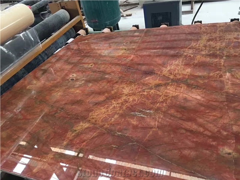 Rosso Damasco Marble Big Slab,Marble Tiles & Slabs