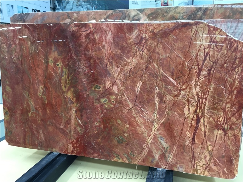 Rosso Damasco Marble Big Slab,Marble Tiles & Slabs