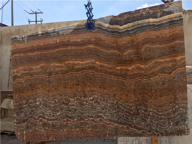 Onyx Red Slabs, Onice Red Vulcano Slabs