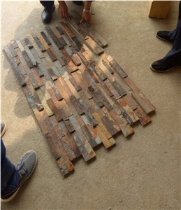Exterior Rusty Wall Panels for Building,Natural Split Wall Cladding Panel Slate Stone Decoration,Rough Edges Veneer,Ledge Stone Culture Stone