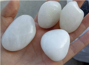 High Polished Natural Stone White Pebbles,