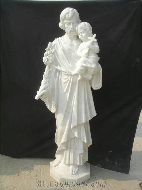 Jesus Sculpture Statue, Fangshan Jade White Marble Statues /Western Style Human Handcarved Sculptures
