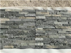 Natural Decorative Slate Stone Walling Finish Panel,Slate Quartzite Flexible Stone Veneer, Stacked Stone Veneer
