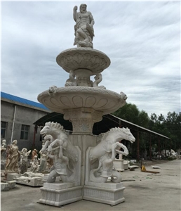 Natural Indoor Swimming Pool Fountain, Rotating Granite Sphere Indoor Water Fountains