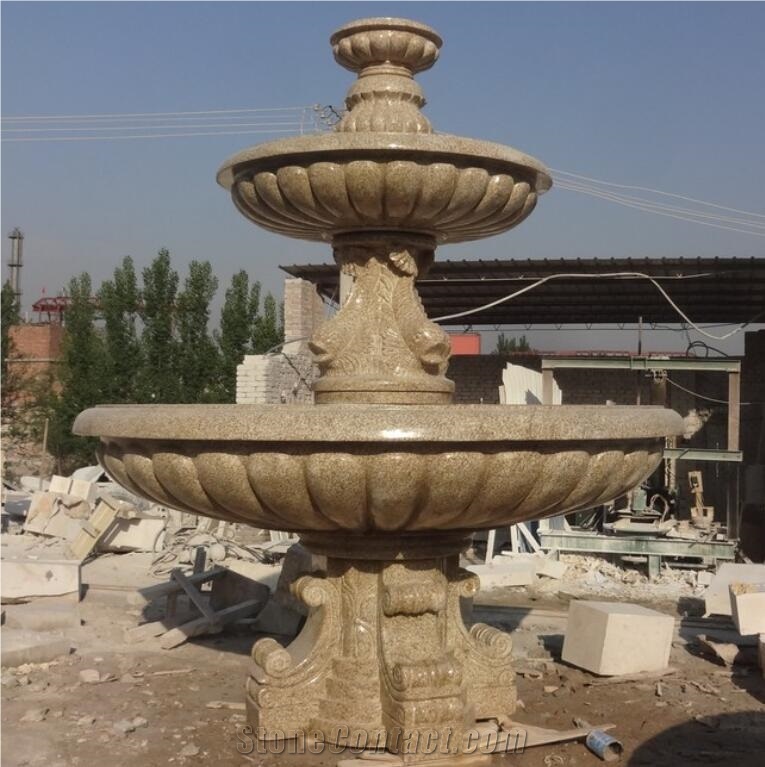 Natural Indoor Swimming Pool Fountain, Rotating Granite Sphere Indoor Water Fountains