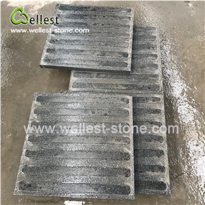 Dark Black Grey Granite Anti Slip Conductive Tactile Blind Stone Tile and Paver