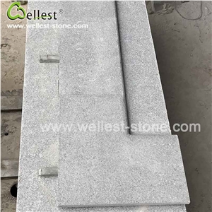G654 Sesame Padang Dark Grey Grantie Flamed Brushed Finished Bullnose Edge Drop Face Rebate Inside Corner Coping