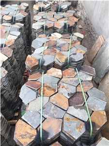 Cheap Rust Slate Flagstone Paving for Walkway